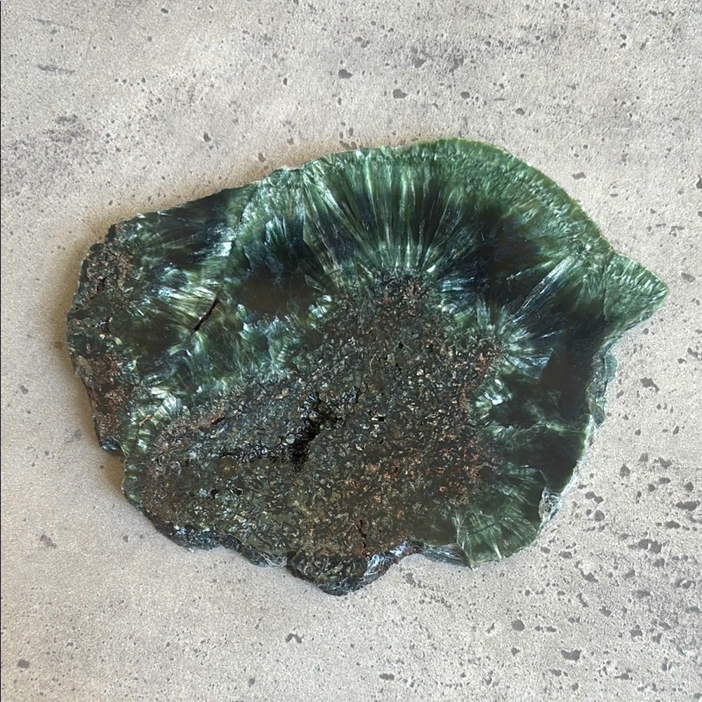 HQ “Angel Wing” Seraphanite Stone Slice